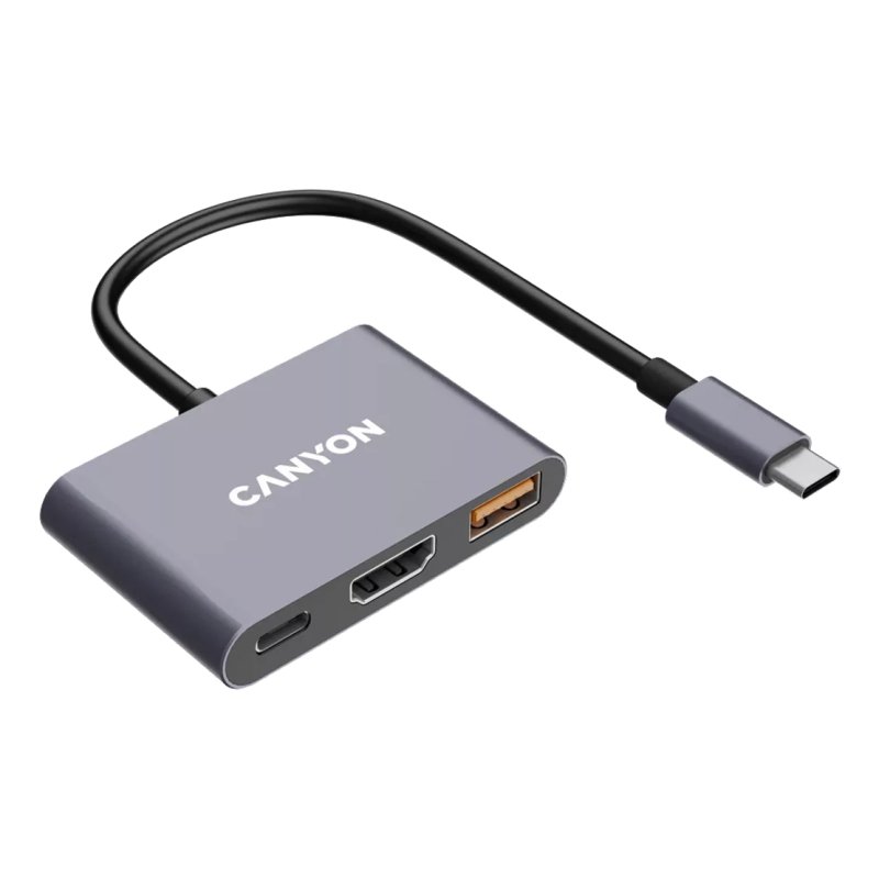 Canyon DS-4 USB Type-C 10000 Mbit/s Grey