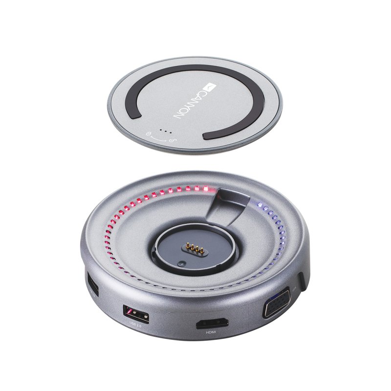 Canyon CNS-TDS07DG station d'accueil USB 3.2 Gen 1 (3.1 Gen 1) Type-C Gris