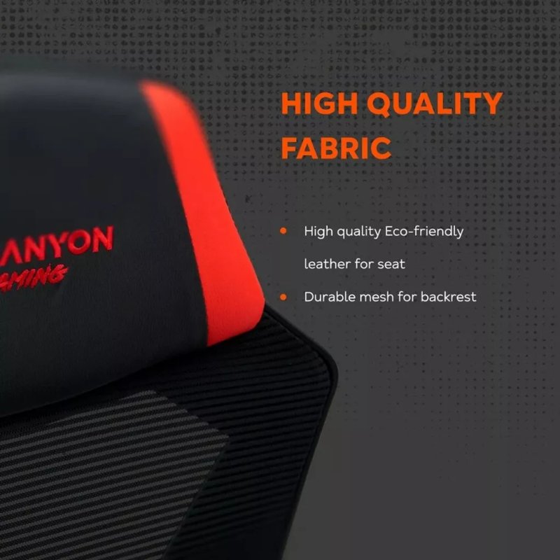 Canyon Flow MCH01 Fauteuil de gaming Siège rigide Noir, Orange