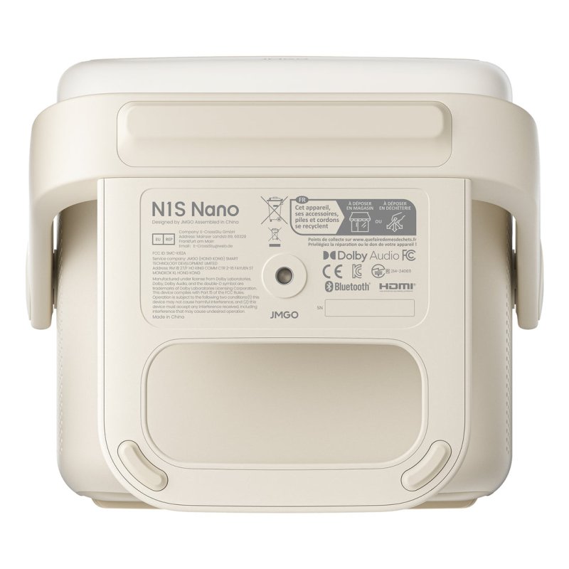 JmGO N1S Nano Projecteur à focale courte LED 1080p (1920x1080) Compatibilité 3D Beige