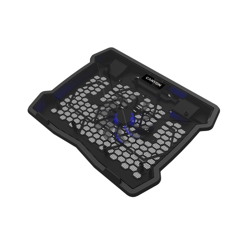 CANYON NS02, Cooling stand single fan with 2x2.0 USB hub 10”-15.6” laptop