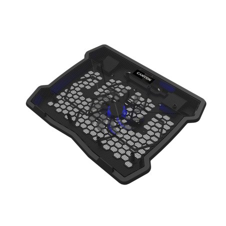 CANYON NS02, Cooling stand single fan with 2x2.0 USB hub 10”-15.6” laptop