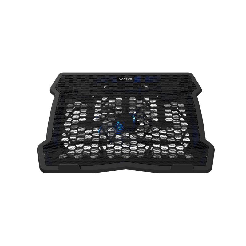 CANYON NS02, Cooling stand single fan with 2x2.0 USB hub 10”-15.6” laptop