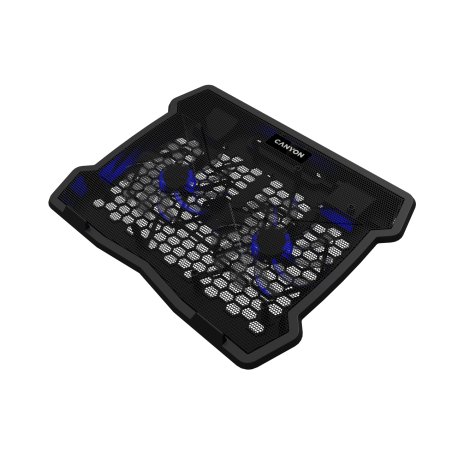 CANYON NS03, Cooling stand dual-fan with 2x2.0 USB hub 10”-15.6” laptop