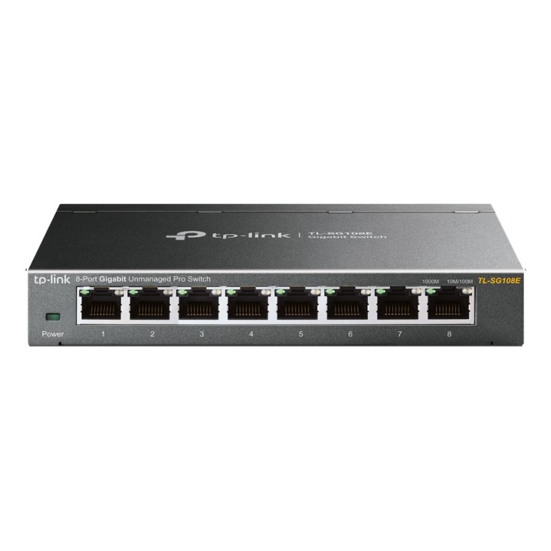 TP-Link TL-SG108E commutateur réseau Géré L2 Gigabit Ethernet (10/100/1000) Noir