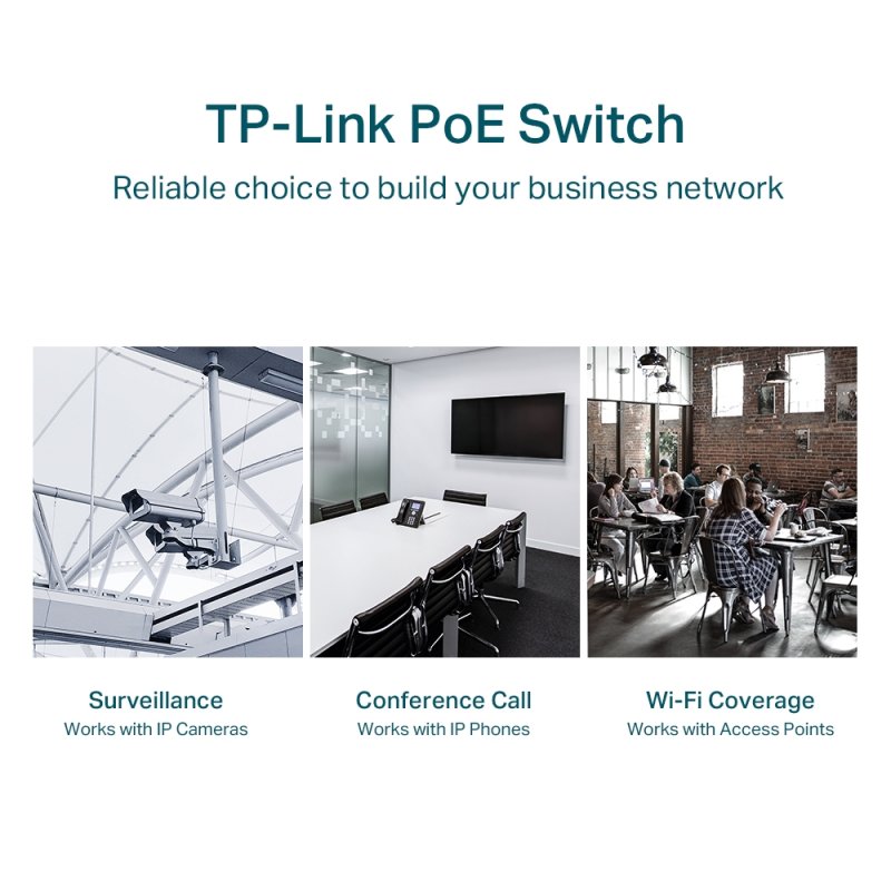TP-Link TL-SG1428PE commutateur réseau Géré L2 Gigabit Ethernet (10/100/1000) Connexion Ethernet, supportant