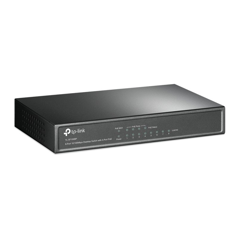 8-PORT 10/100 MBPS SWITCH 4PORT POE 