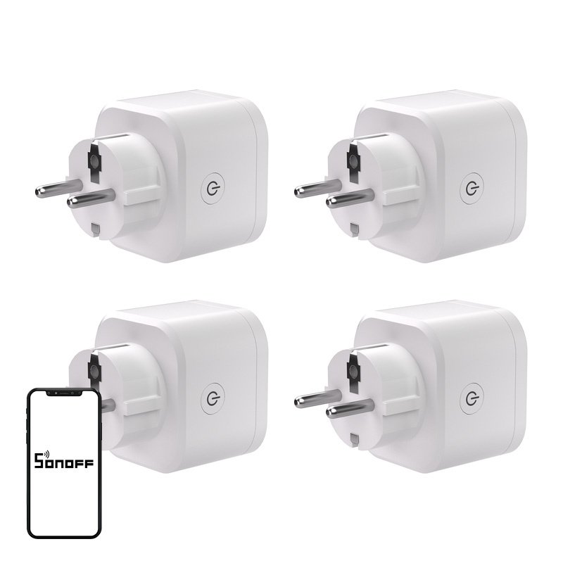 SONOFF S61s Matter External Plug via Wi-Fi, 4-Pack