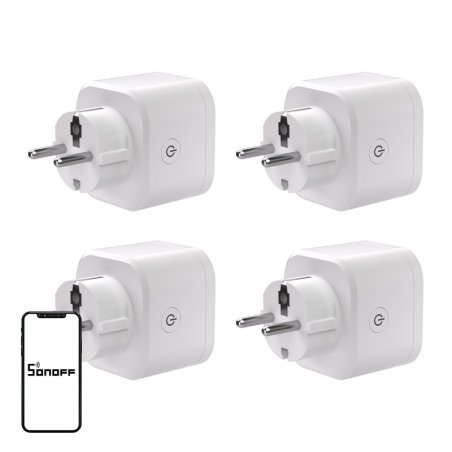 SONOFF S61s Matter External Plug via Wi-Fi, 4-Pack