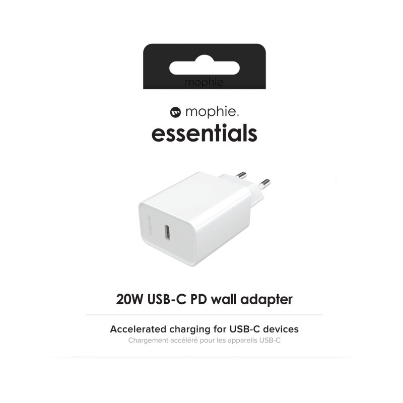 MOPHIE ESSENTIALS ACC PWR ADAPT ER USB C 20W PD WHITE EU