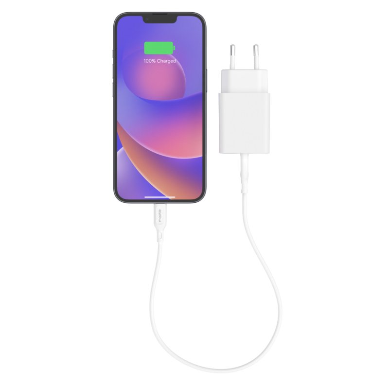 mophie essentials 20W USB-C PD wall adapter Universal White AC Fast charging Indoor