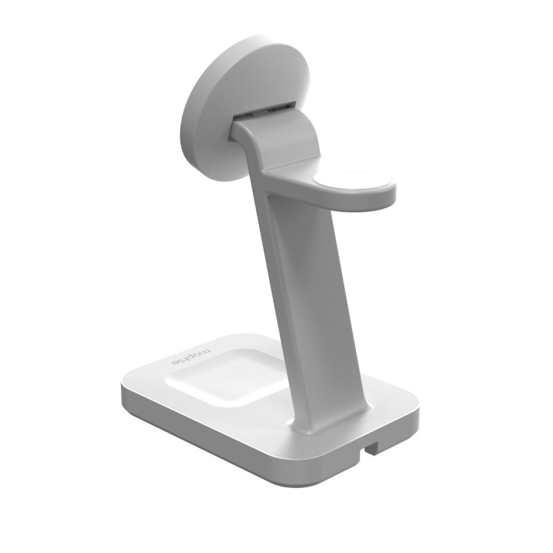mophie Snap 3-in-1 Wireless Charge Stand Casque, Smartphone, Smartwatch Blanc USB Recharge sans fil Charge rapide