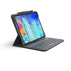 ZAGG Messenger Folio 2 AZERTY Français Bluetooth Charbon de bois