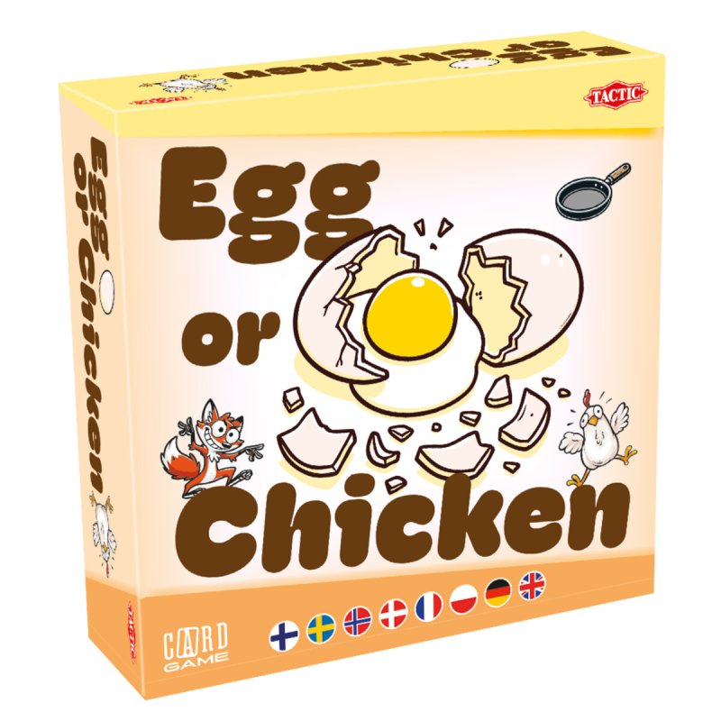Tactic Egg or Chicken Card Game Family