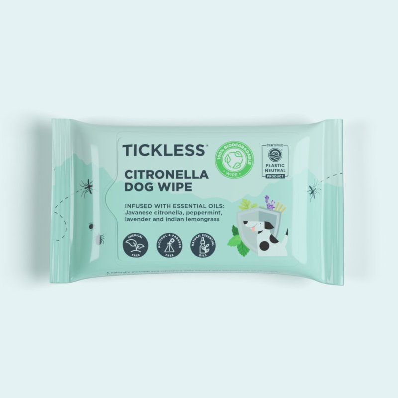 Tickless - Citronella Dog Wipes - 20pcs