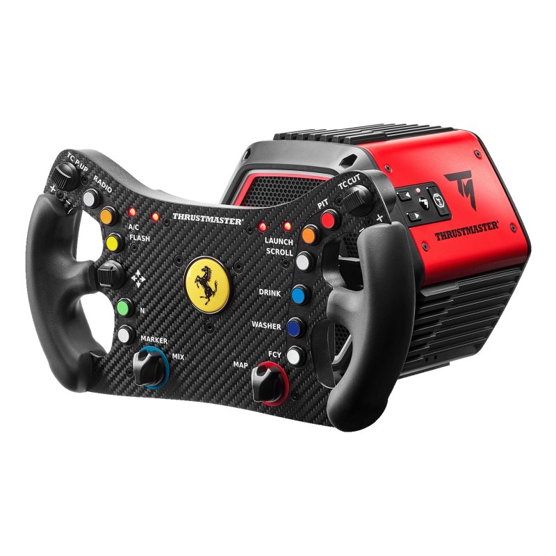 Thrustmaster T818 Ferrari 488 GT3 Simulator Black, Red USB Steering wheel Pedals Analogue / Digital PC