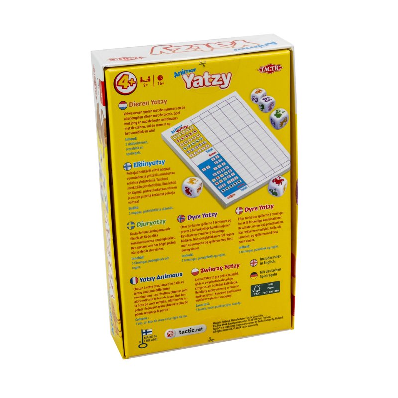 Tactic - Travel: Animal Yatzy (60541)