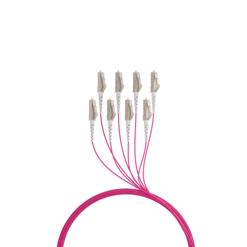 EFB Elektronik O8322S60OM4 InfiniBand/fibre optic cable 60 m 8x LC U-DQ(ZN) BH Beige, Black, Magenta
