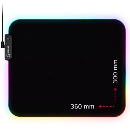 Lorgar Steller 913 Gaming mouse pad RGB backlight size: 360mm x 300mm x 3mm,