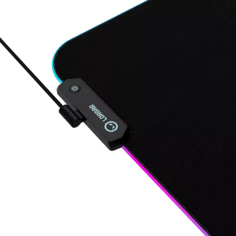 Lorgar Steller 913 Tapis de souris de jeu Noir