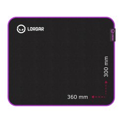 Lorgar LRG-GMP313 tapis de souris Tapis de souris de jeu Noir, Violet