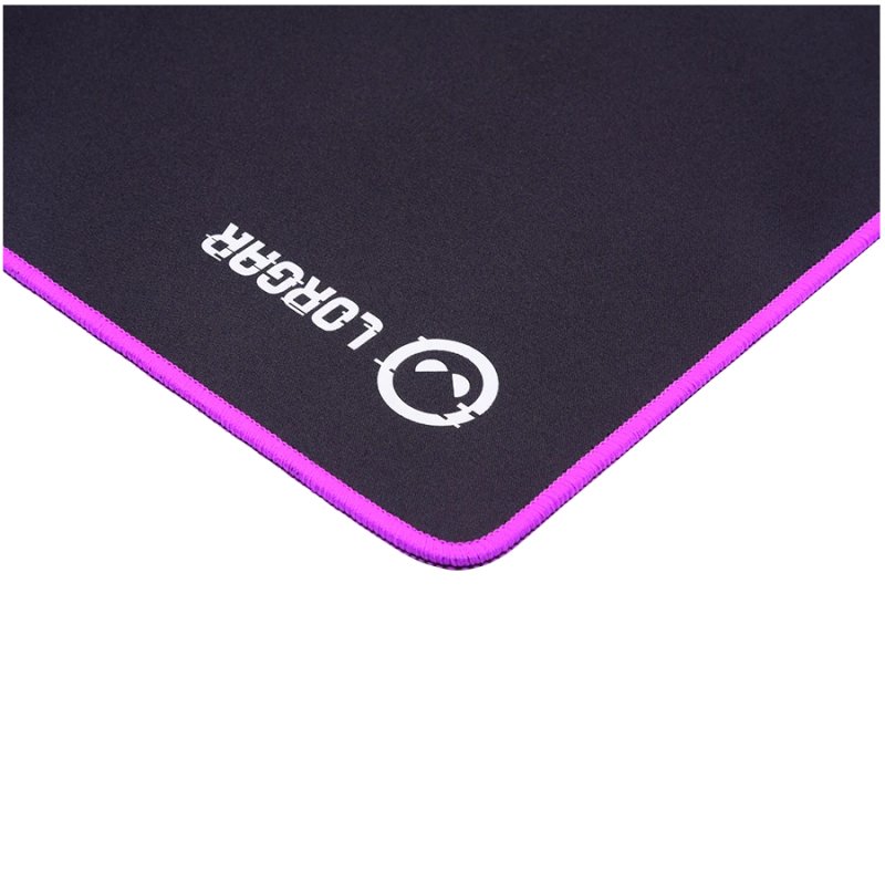 Lorgar Main 313, Gaming mouse pad, High-speed surface, Purple anti-slip rubber base, size: 360mm x 300mm x 3mm, weight