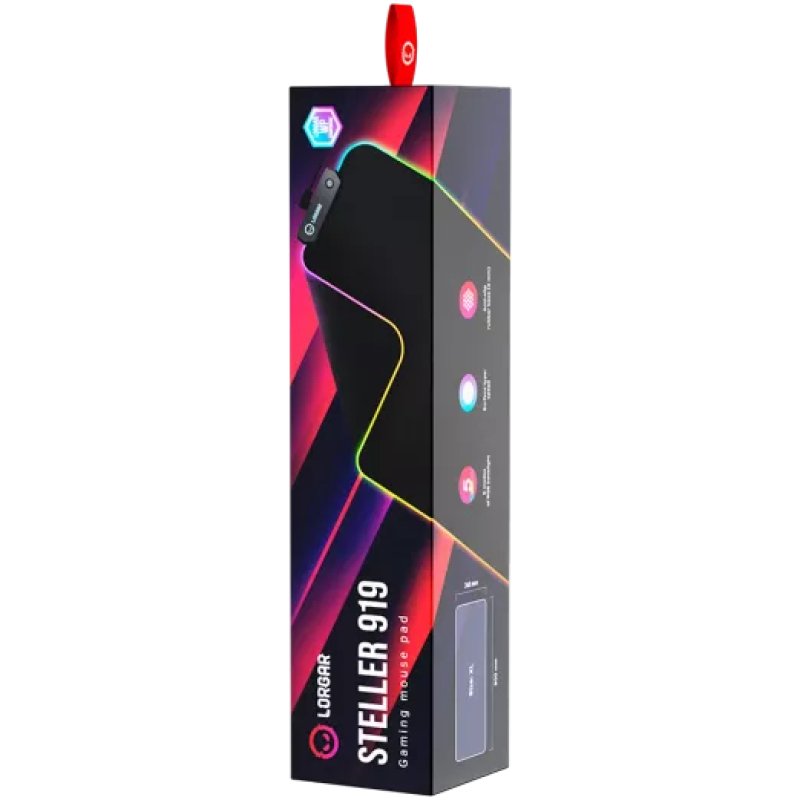 Lorgar Steller 919 Tapis de souris de jeu Noir
