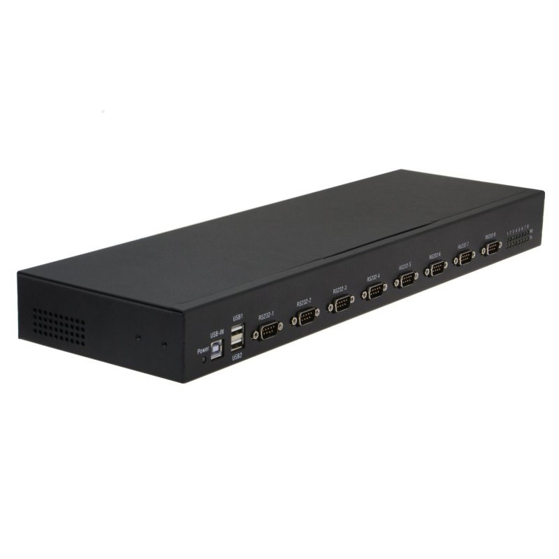 RealPower 284513 convertisseur série, répéteur et isolateur USB 2.0 RS-232 Noir
