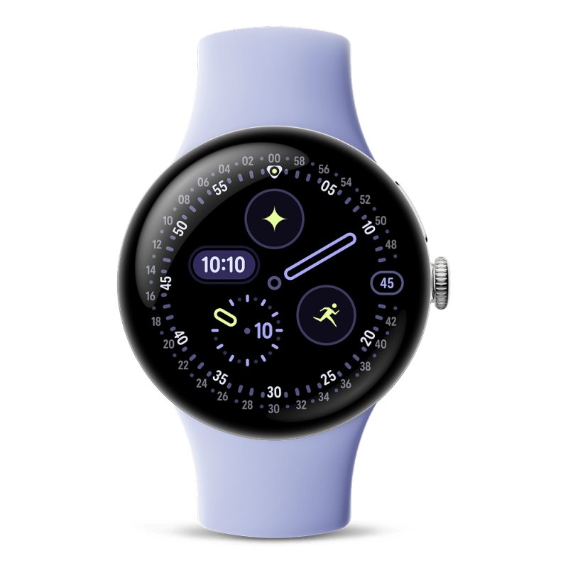 Google Pixel Watch 4 AMOLED 41 mm Numérique Écran tactile Argent Wifi GPS (satellite)