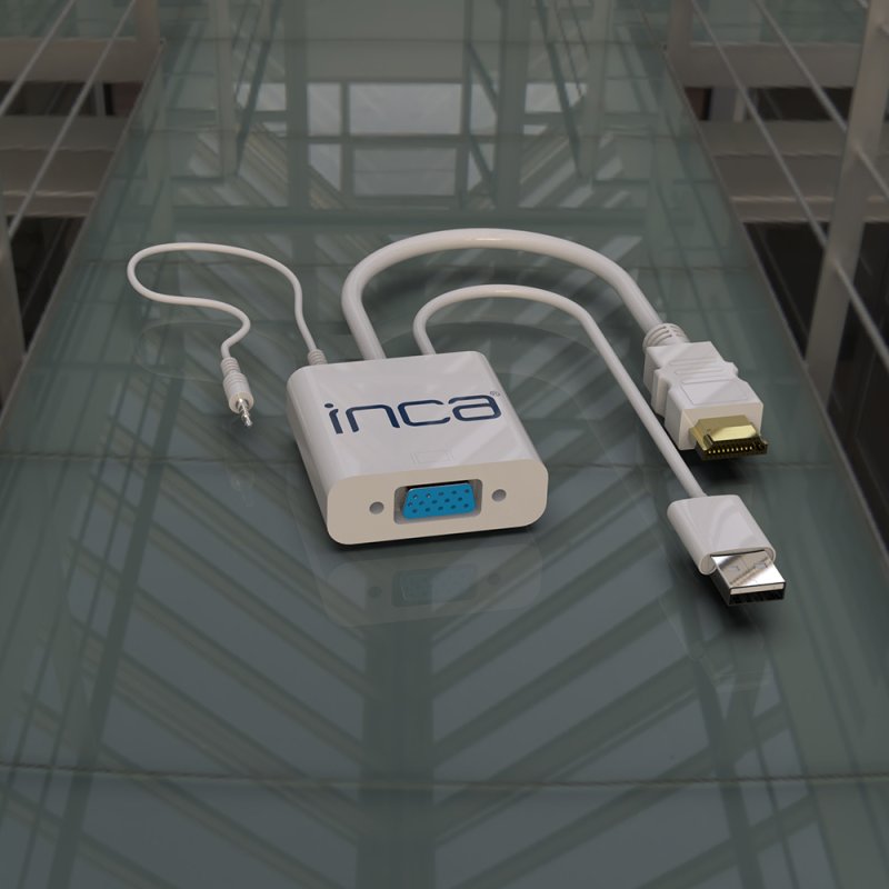 KONF INCA Adapter IVTH-01 HDMI auf VGA( USB und Audiokabel)