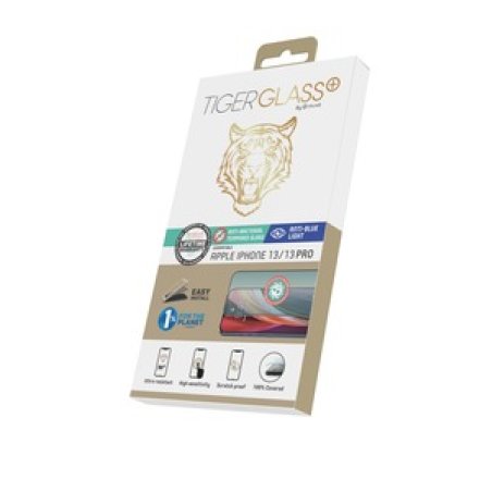 TIGER GLASS PLUS VERRE TREMPE ANTI LUMIERE BLEUEI PHONE 13 13 PRO