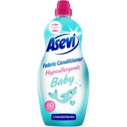 Asevi Fabric Softener Laundry Conditioner Liquid Fabric Softener 1380ml 60 Washes Baby Fresh