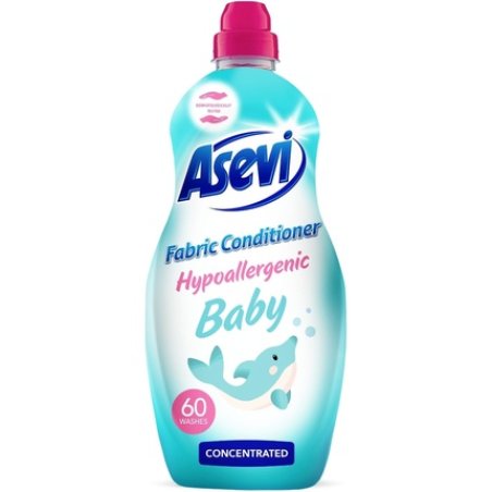 Asevi Fabric Softener Laundry Conditioner Liquid Fabric Softener 1380ml 60 Washes Baby Fresh