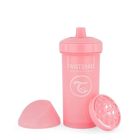 Twistshake - Kid Cup 12 m Pastel Pink 360 ml
