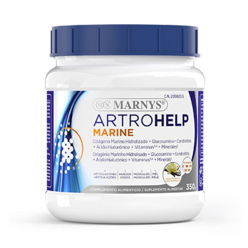 Marnys Hydrolyzed Marine Blue Collagen Artrohelp Marine Wellness for Bones Joints and Skin 350g