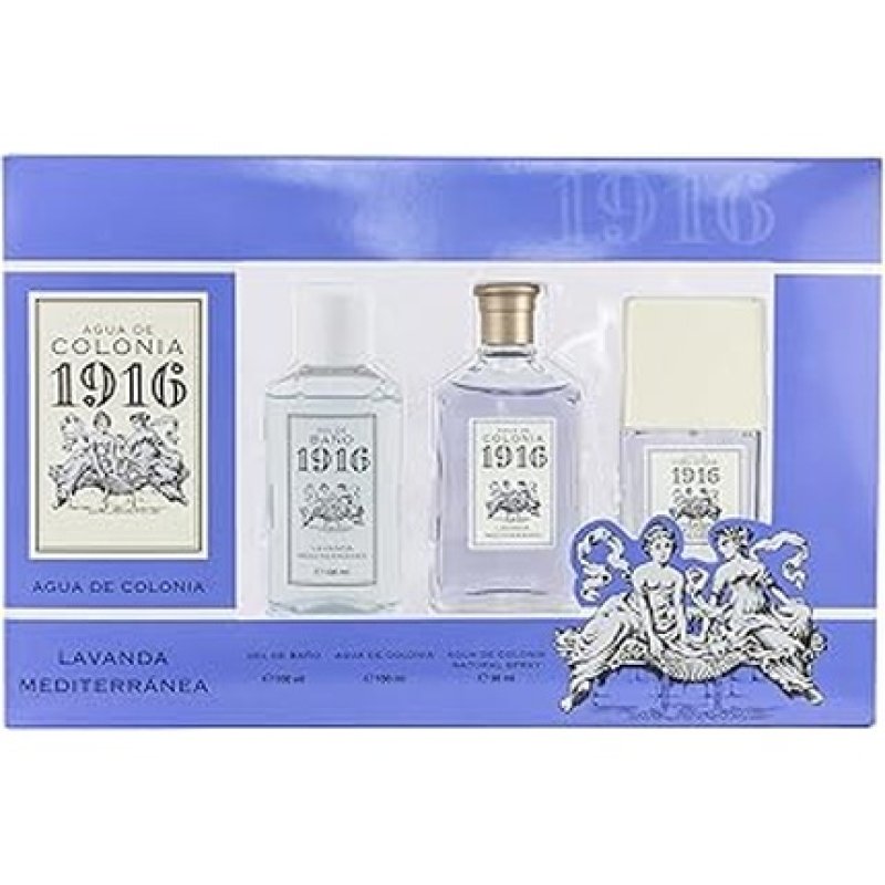 1916 Mediterranean Lavender Cologne Gift Set For Women And Men - 100 Ml And 30 Ml
