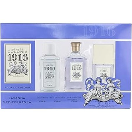 1916 Mediterranean Lavender Cologne Gift Set For Women And Men - 100 Ml And 30 Ml