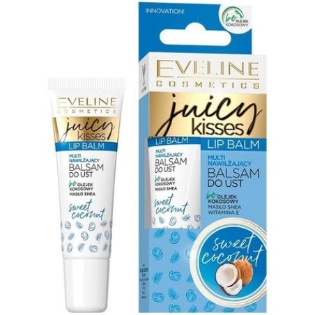 Eveline Cosmetics Juicy Kisses Sweet Coconut Multi-Moisturizing Lip Balm