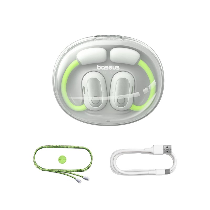 Baseus Eli Sport 1 Casque True Wireless Stereo (TWS) Crochets auriculaires, Open-ear Appels/Musique USB Type-C