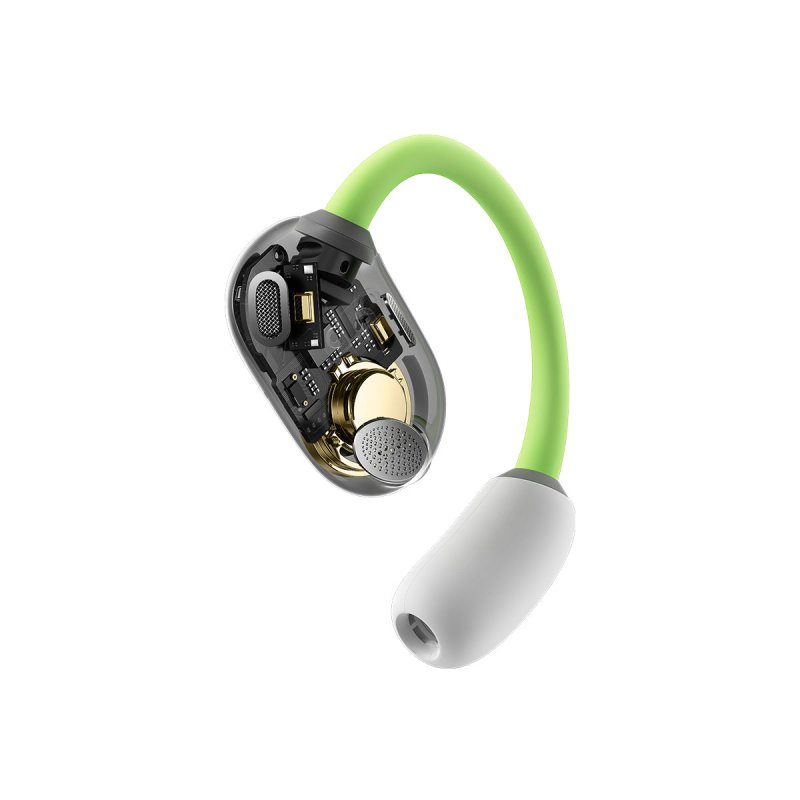 Baseus Eli Sport 1 Headset True Wireless Stereo (TWS) Ear-hook, Open-ear Calls/Music USB Type-C Bluetooth Light Green,