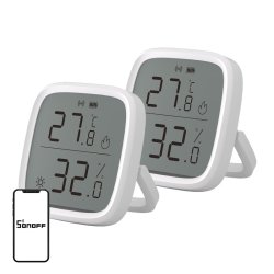 SONOFF ZigBee SNZB-02D Temperature and Humidity Sensor, 2-Pack