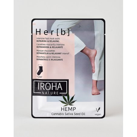 Iroha Nature Cannabis Seed Oil Repairing Socks 1 pair