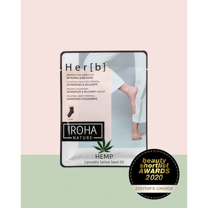 Iroha Nature Foot Mask Socks Hemp Repairing and Relaxing