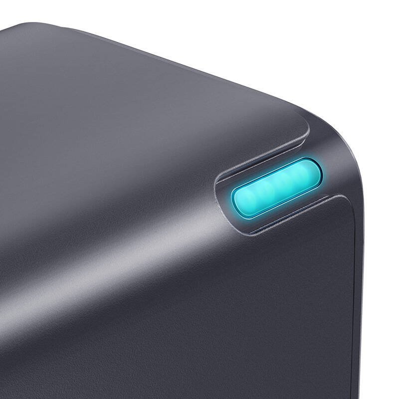 Wall charger Baseus GaN5 2x USB-C USB, 65W cable 1m (grey)