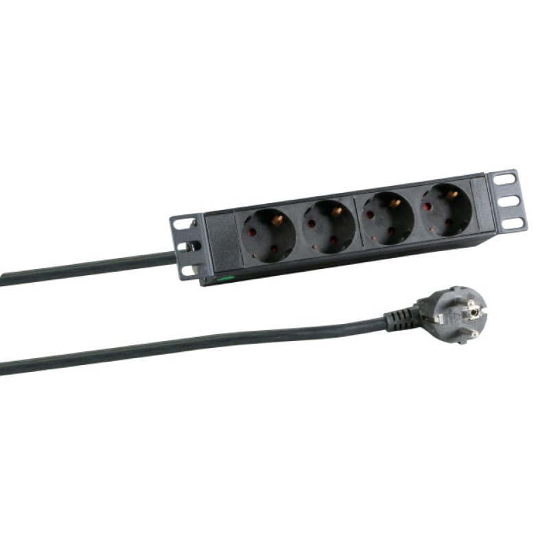 EFB Elektronik EK631DE.10 multiprise 2 m 4 sortie(s) CA Intérieure Noir
