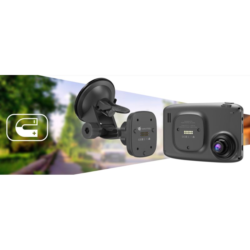 Navitel RE 5 DUAL Full HD Batterie, Allume-cigare, USB Gris