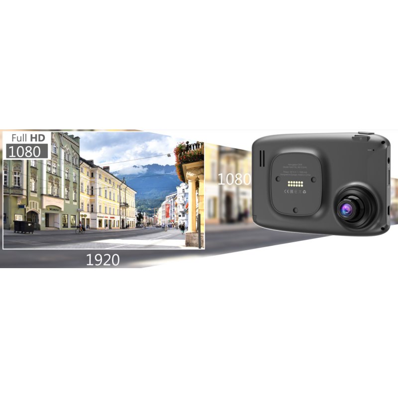 Navitel RE 5 DUAL Full HD Batterie, Allume-cigare, USB Gris