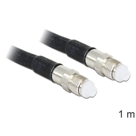 DeLOCK 1m, FME - FME câble coaxial Noir