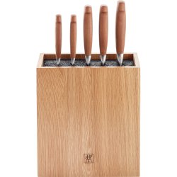 Zwilling - VIER STERNE Wood Knife Block Set - Brown