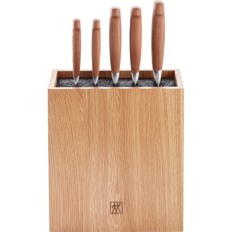 Zwilling - VIER STERNE Wood Knife Block Set - Brown